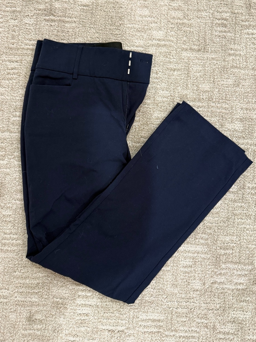 Nine West High Waisted Bootcut Dress Pants Navy size 10